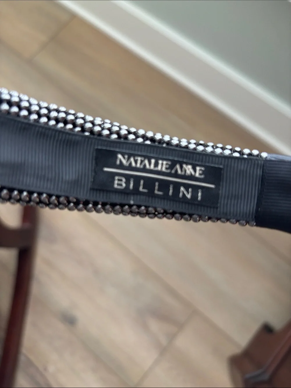 NWT Natalie Anne x Billini Lily Gunmetal Headband Edgy Glam Night Luxe